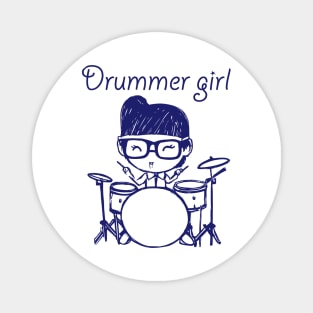 Drummer Girl Magnet